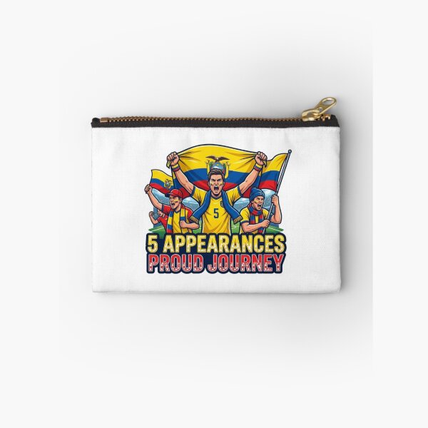 Item preview, Ecuador Soccer Fans Sticker Proud Journey 5 Appearances designed and sold by Imaginarium of Chaos falcon88 .