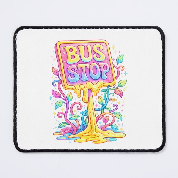 Item preview, Bus Stop Aesthetic Street Scene Art designed and sold by SoftSproutstu.