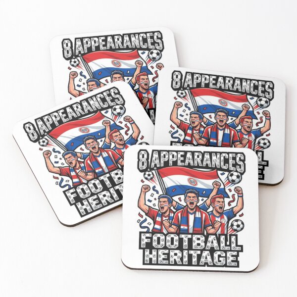 Item preview, Paraguay Soccer Fans Sticker Football Heritage 8 Appearances designed and sold by Imaginarium of Chaos falcon88 .