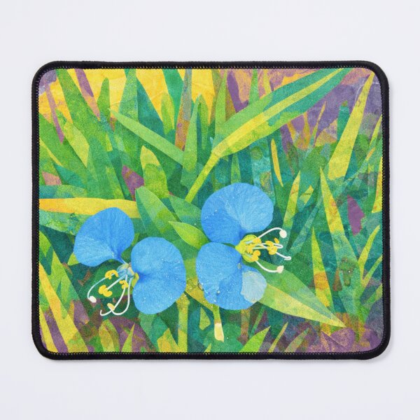 Item preview, Commelina, Blue Dayflowers, Papercut Collage Childrens Book Illustration designed and sold by SWSandraWechner.