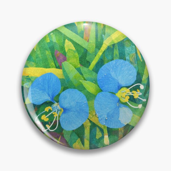 Item preview, Commelina, Blue Dayflowers, Papercut Collage Childrens Book Illustration designed and sold by SWSandraWechner.