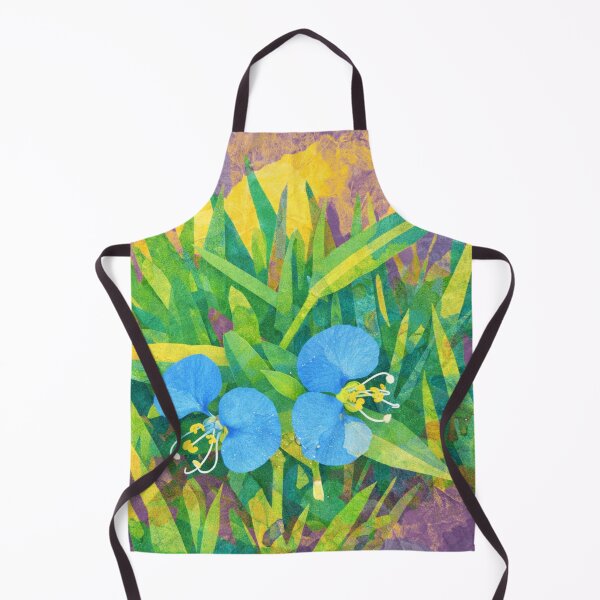 Item preview, Commelina, Blue Dayflowers, Papercut Collage Childrens Book Illustration designed and sold by SWSandraWechner.