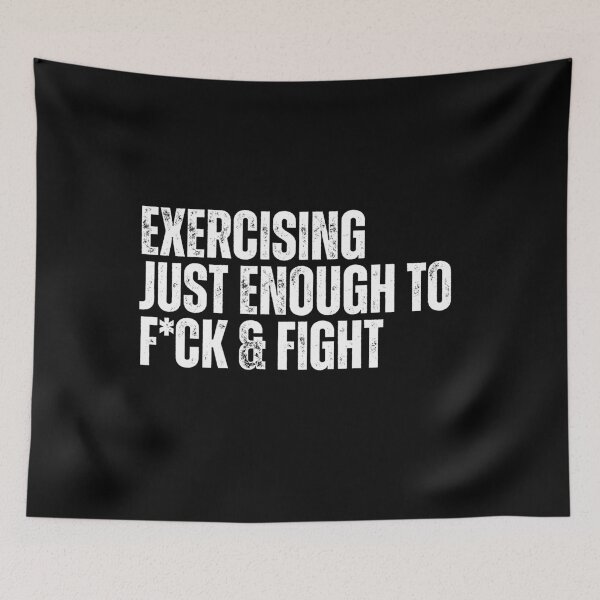 Item preview, Exercising Just Enough To F=ck & Fight designed and sold by Dondonmart.