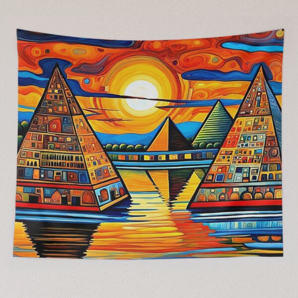 Item preview, Flooded Pyramids designed and sold by George Hutton Hunter.