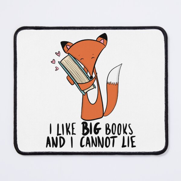 Item preview, I Like Big Books Funny Fox Reading Quote Book Lover designed and sold by DesignFreakArt.