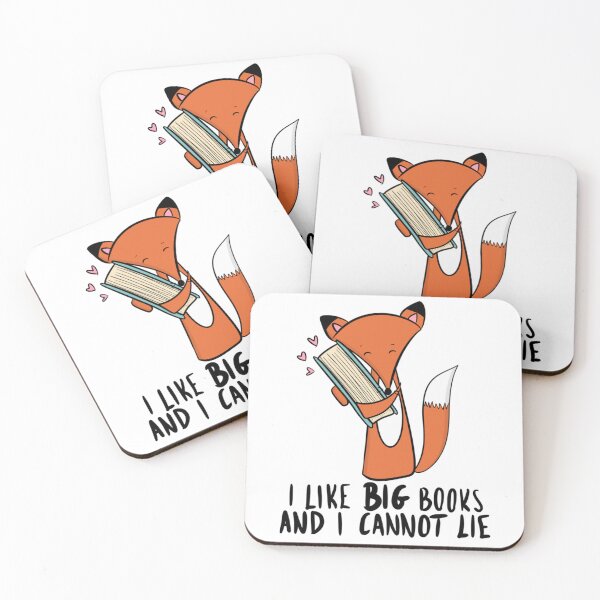 Item preview, I Like Big Books Funny Fox Reading Quote Book Lover designed and sold by DesignFreakArt.