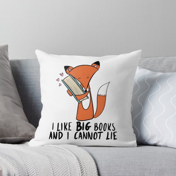 Item preview, I Like Big Books Funny Fox Reading Quote Book Lover designed and sold by DesignFreakArt.