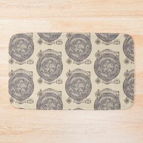 Item preview, The Island of Focus – Vintage Cartography Mindset Map Design designed and sold by KAYJAY DESIGNS.
