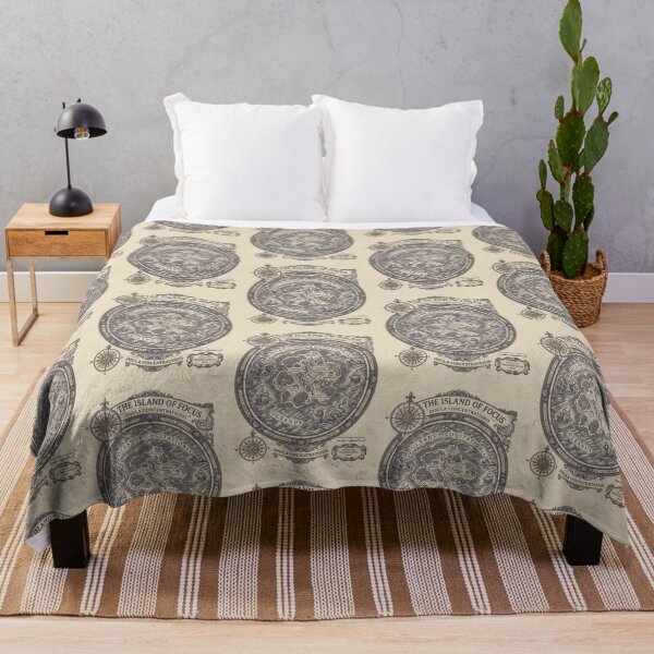 Item preview, The Island of Focus – Vintage Cartography Mindset Map Design designed and sold by KAYJAY DESIGNS.