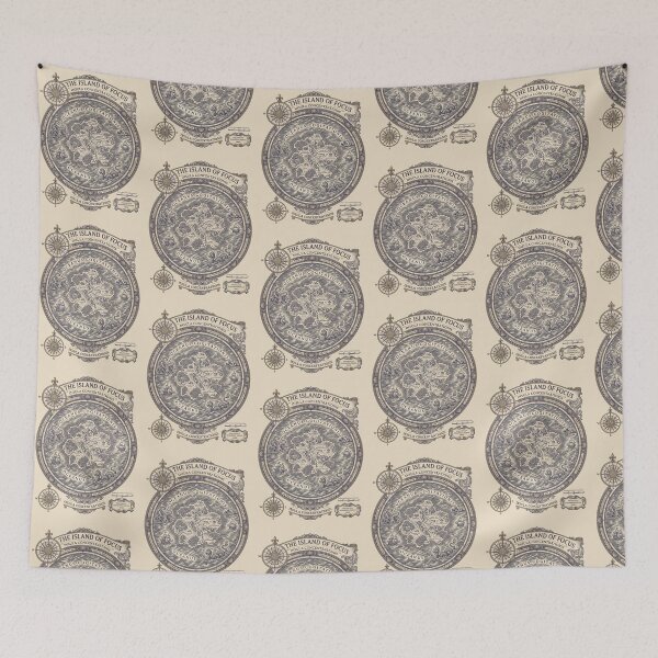 Item preview, The Island of Focus – Vintage Cartography Mindset Map Design designed and sold by KAYJAY DESIGNS.