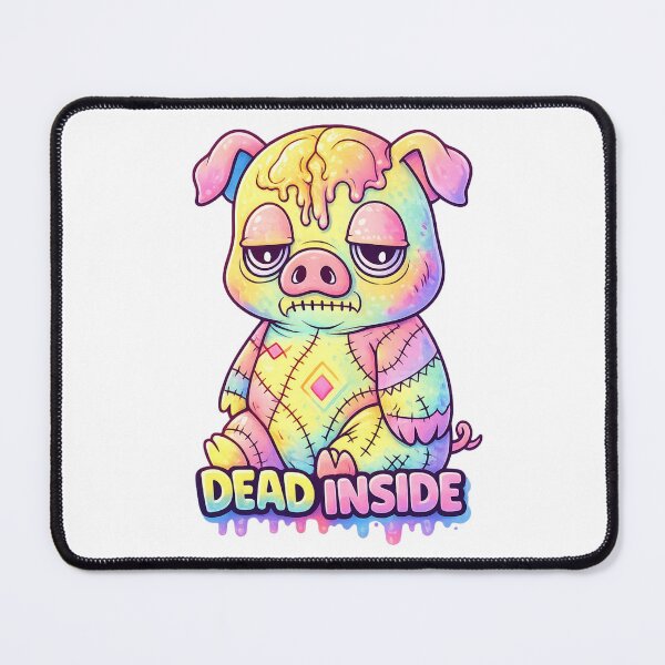 Item preview, Dead Inside Spooky Pig Horror Cute Art designed and sold by SoftSproutstu.
