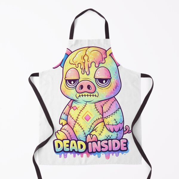Item preview, Dead Inside Spooky Pig Horror Cute Art designed and sold by SoftSproutstu.