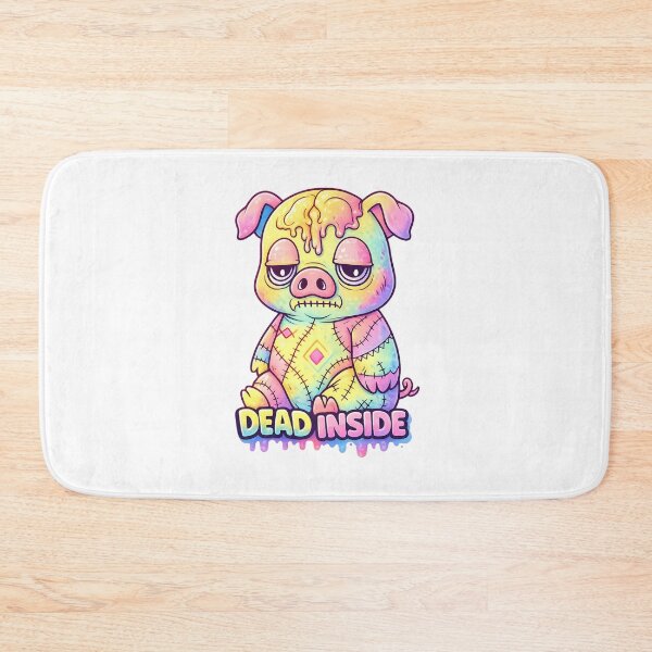 Item preview, Dead Inside Spooky Pig Horror Cute Art designed and sold by SoftSproutstu.