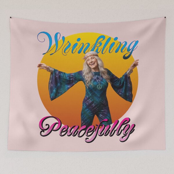 Item preview, Wrinkling Peacefully Hippie Woman designed and sold by WRNKLN.