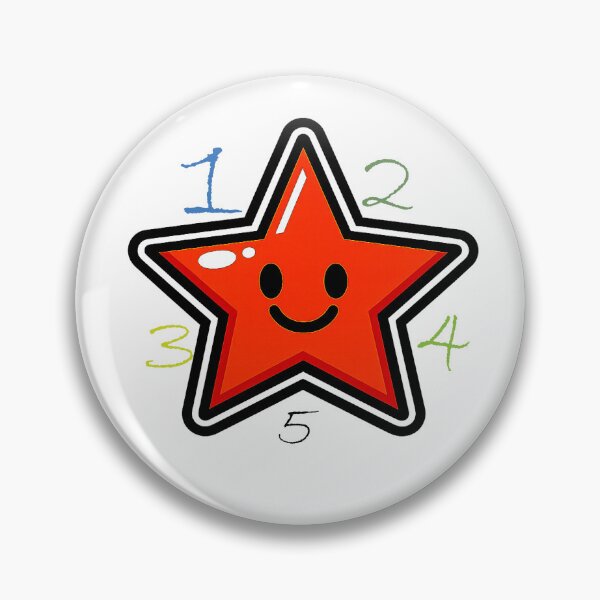 Item preview, The Happy Number Star designed and sold by inkioboutique.