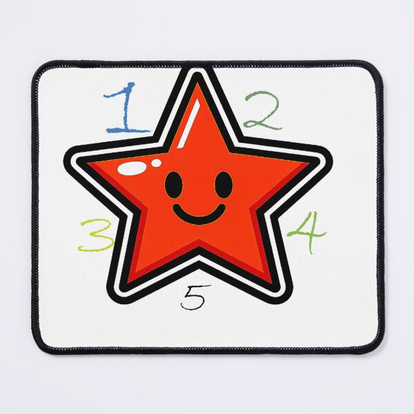 Item preview, The Happy Number Star designed and sold by inkioboutique.