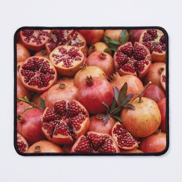 Item preview, Vibrant Pomegranate Cluster | Ruby Jewel Fruit Pattern | Fresh Vertical Kitchen Art designed and sold by SergioMiklos.