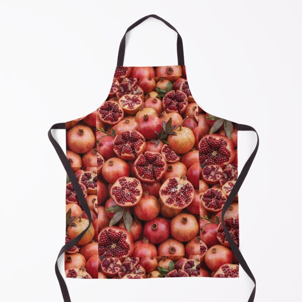 Item preview, Vibrant Pomegranate Cluster | Ruby Jewel Fruit Pattern | Fresh Vertical Kitchen Art designed and sold by SergioMiklos.