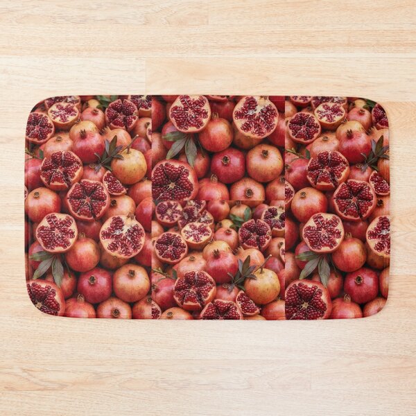 Item preview, Vibrant Pomegranate Cluster | Ruby Jewel Fruit Pattern | Fresh Vertical Kitchen Art designed and sold by SergioMiklos.