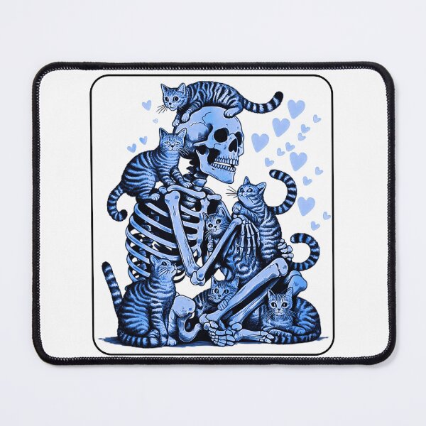 Item preview, cat skull designed and sold by AddlPoolart.