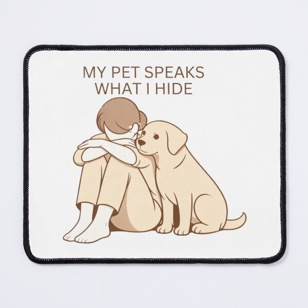 Item preview, My Pet Speaks What I Hide Deep Emotional Pet Lover Quote Design designed and sold by Safe Haven Pets.