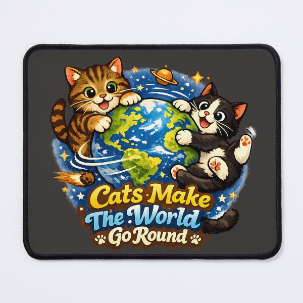 Item preview, Cats Make The World Go Round designed and sold by McThingummy.