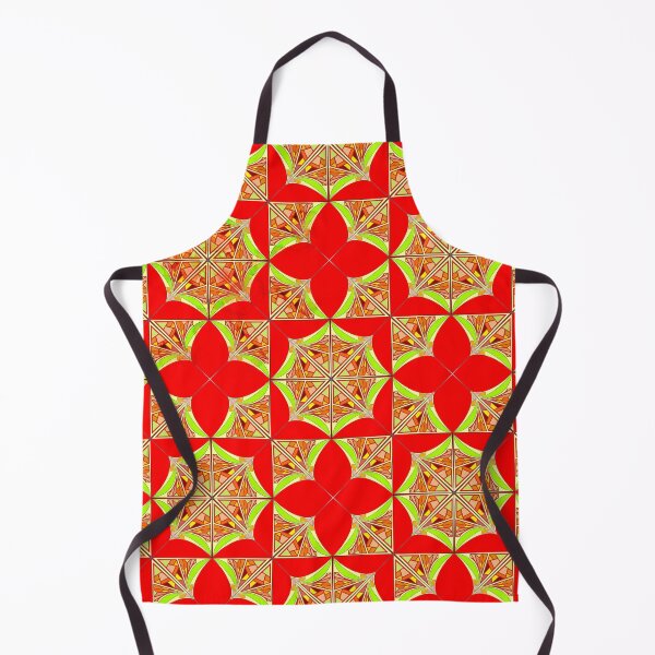 Item preview, Retro Kaleidoscope Pattern in Red‑Yellow designed and sold by anamariafischer.