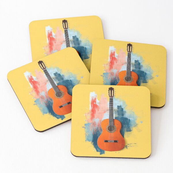 Item preview, classical guitar oil painting artwork designed and sold by gut2000.