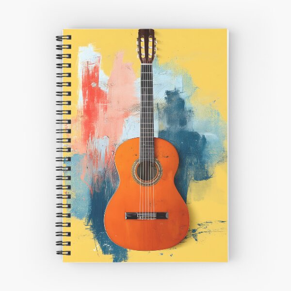 Item preview, classical guitar oil painting artwork designed and sold by gut2000.
