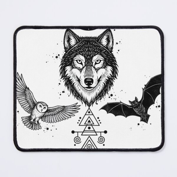 Item preview, Sacred Totem Wolf and Eagle Dreamcatcher designed and sold by Ossvio.