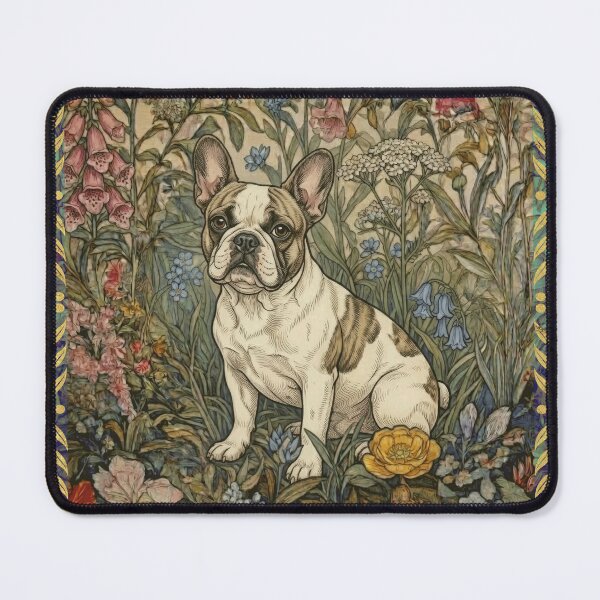 Item preview, French Bulldog Fawn Pied Brindle Cottagecore Frenchie designed and sold by AntiqueImages.
