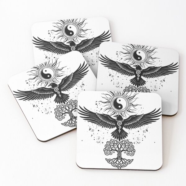 Item preview, Lunar Spirit Wolf Moon and Feathers designed and sold by Ossvio.