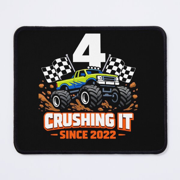 Item preview, Kids 4th Birthday Monster Truck 4 Year Old Boys Born in 2022 designed and sold by clothesy7.
