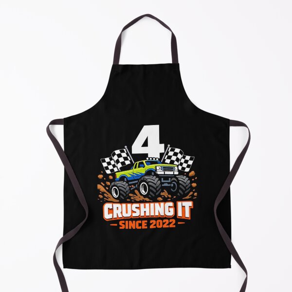 Item preview, Kids 4th Birthday Monster Truck 4 Year Old Boys Born in 2022 designed and sold by clothesy7.