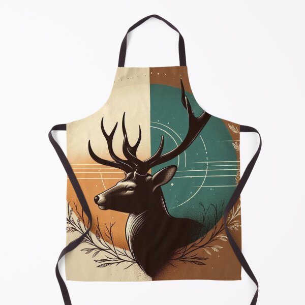 Item preview, Mystic Deer – Geometric Nature Emblem designed and sold by Dogandesighn.
