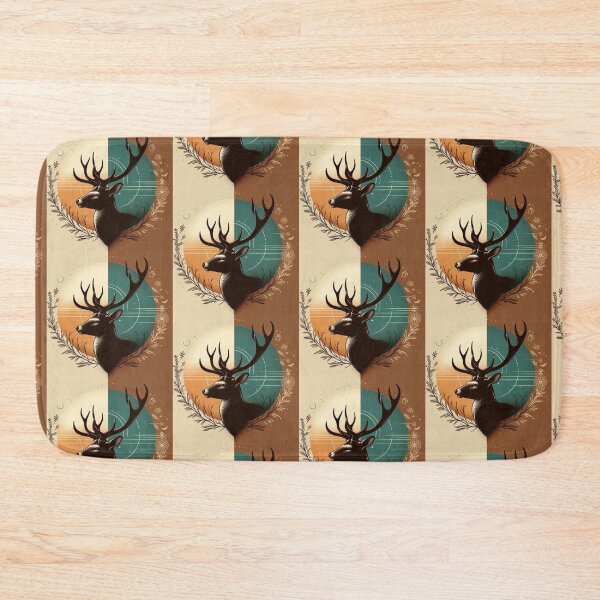 Item preview, Mystic Deer – Geometric Nature Emblem designed and sold by Dogandesighn.