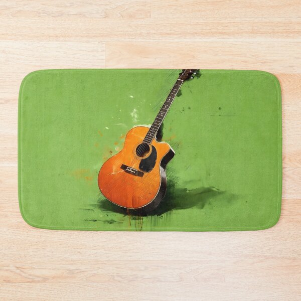 Item preview, acoustic guitar oil painting artwork designed and sold by gut2000.