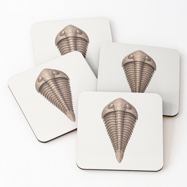 Artikelvorschau, Trilobitenfossil – prähistorische Illustration entworfen und verkauft von Ombrya.