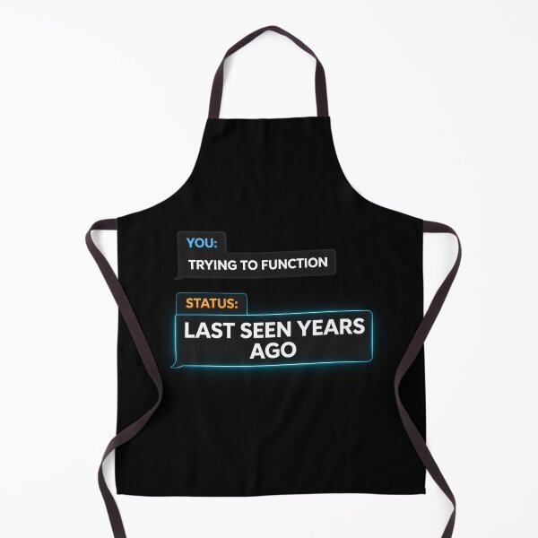 Item preview, Last Seen Years Ago – Retro Chat Status Humor Design designed and sold by Mad Factory Designs.