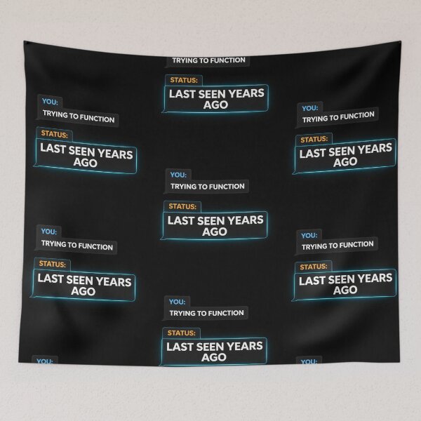 Item preview, Last Seen Years Ago – Retro Chat Status Humor Design designed and sold by Mad Factory Designs.