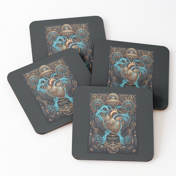 Item preview, Chrono-Amored Heart – Neo-Victorian Cyberpunk Steampunk Art designed and sold by KAYJAY DESIGNS.