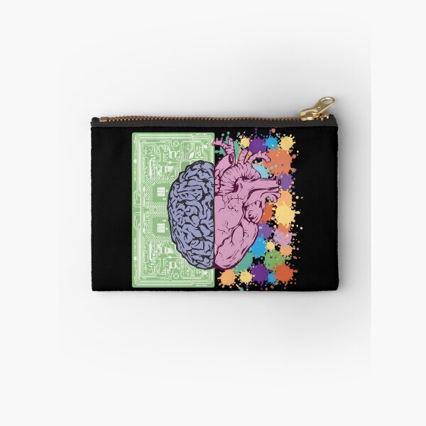 Item preview, Logic vs Emotion - Brain and Heart Concept Art designed and sold by Rangmanch.