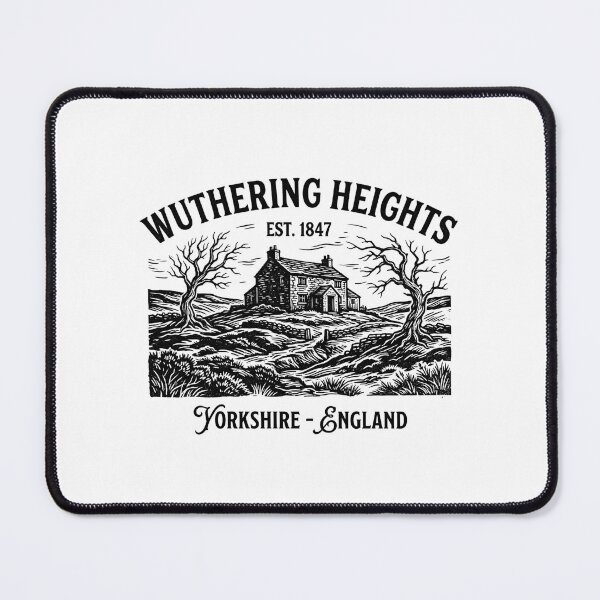 Item preview, Wuthering Heights Est 1847 Yorkshire England Vintage Line Art designed and sold by Fenay Designs.
