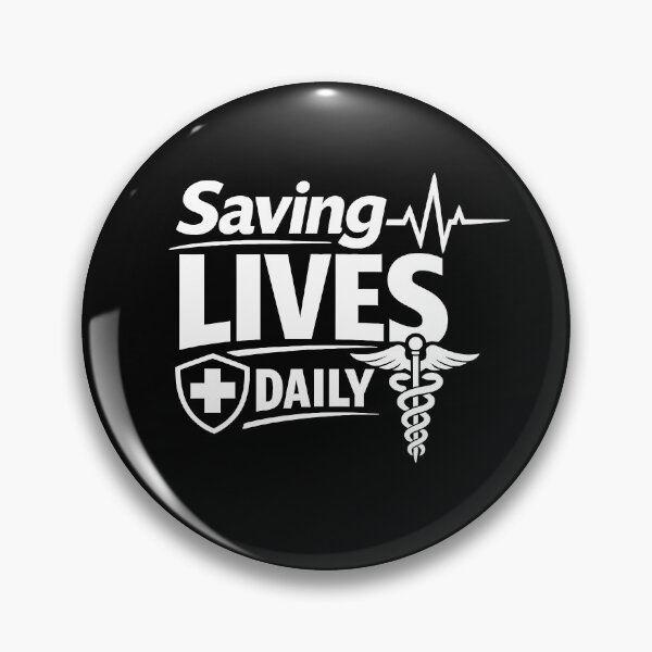 Item preview, Saving Lives Daily - Clean Paramedic and EMT Professional Graphic designed and sold by ModdiesColors.
