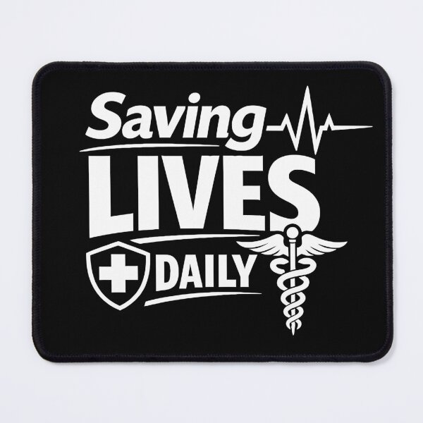 Item preview, Saving Lives Daily - Clean Paramedic and EMT Professional Graphic designed and sold by ModdiesColors.
