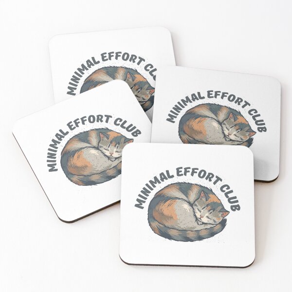 Item preview, Minimal Effort Club Lazy Cat designed and sold by yuki-hana.