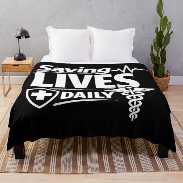 Item preview, Saving Lives Daily - Clean Paramedic and EMT Professional Graphic designed and sold by ModdiesColors.