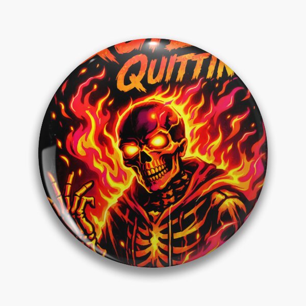 Item preview, Quiet Quitting Flaming Skeleton designed and sold by Selvieshop.