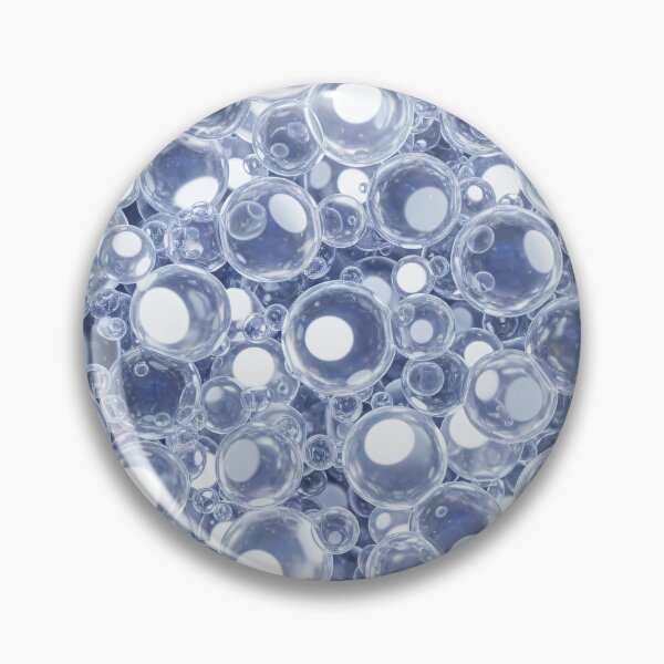 Item preview, Clear Glass Bubble Abstract Pattern | Blue Minimal Luxe Modern Art Print designed and sold by Kaleidoscope Print.