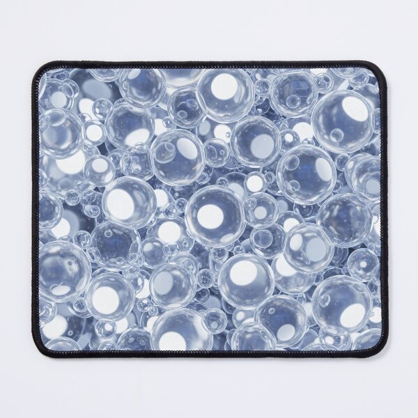 Item preview, Clear Glass Bubble Abstract Pattern | Blue Minimal Luxe Modern Art Print designed and sold by Kaleidoscope Print.